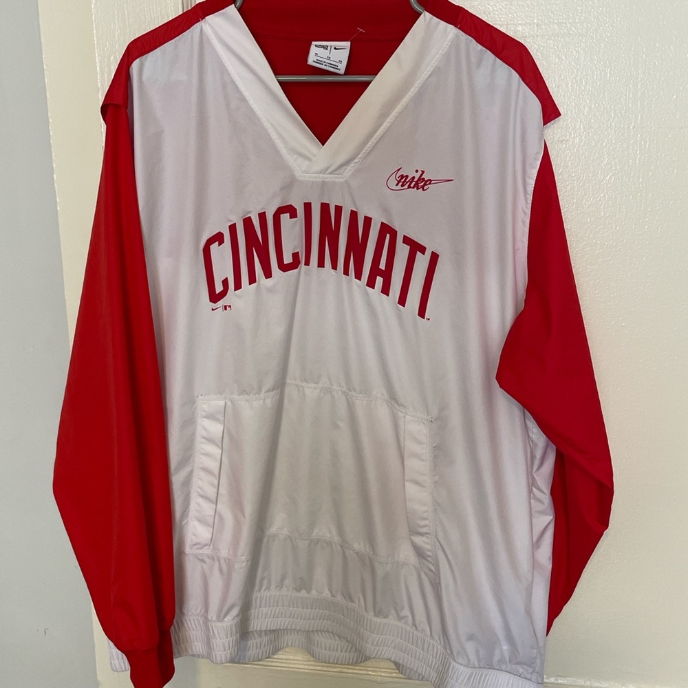 Nike Red and White Team Pullover with Mesh Lining